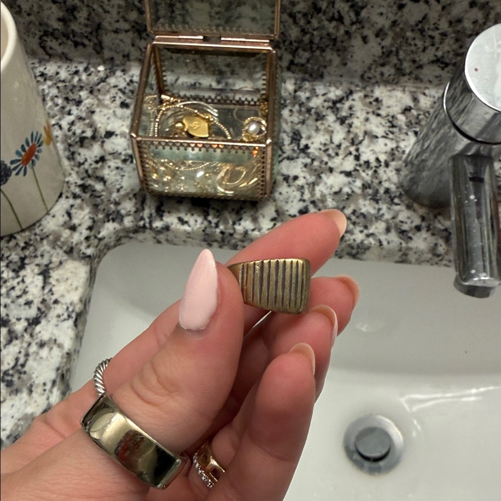 Pure Silver Textured Ring